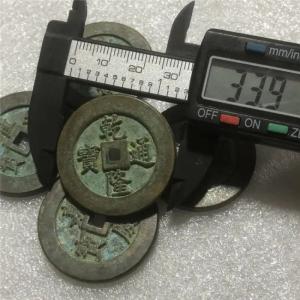 真鍮製 五帝銭 角穴コイン 古銭風 装飾品 民...の詳細画像5