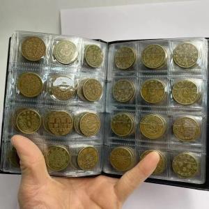 清王朝 銅貨 コレクション 120枚 1冊 中国古銭 硬貨 装飾 収集 趣味 鑑賞 室内 置物