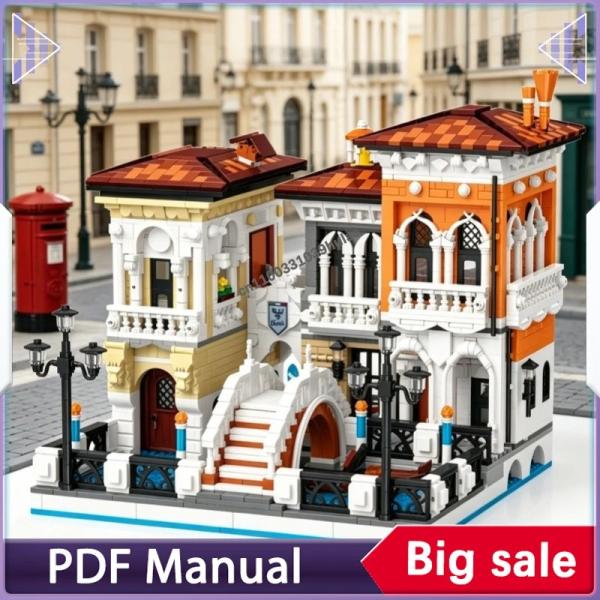 約2926ピース ヴェネツィアの街並み ヨーロッパ風建築モデル 【ブロック】 レゴ互換 知育 ギフト