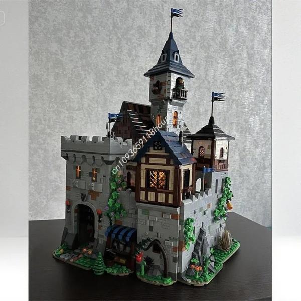 約6560ピース モジュラー黒鷲の城 建築ブロック MOC DIY知育玩具 クリスマスプレゼント