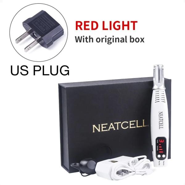タトゥー除去ペン 青/赤色光 US PLUG (100-110V)