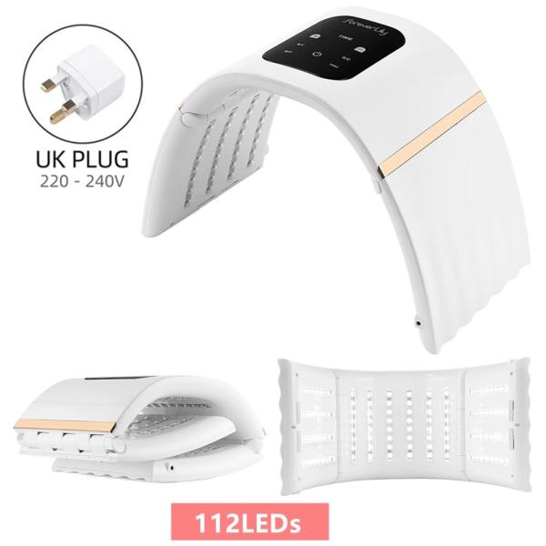 Led光子顔とボディマスク機、ォームアクリルネイルアートツール、肌の若返り UK PLUG (220...