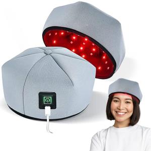 赤色LED 青色LED 48LED 育毛キャップ 増毛 スカルプケア 男女兼用 発毛