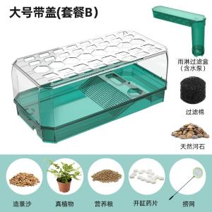 大型カメテラリウム（日光浴台付き） - 赤耳カメと中国池カメのための脱走防止水生生息地 Large B111