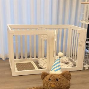 犬用フェンス ペットフェンス 拡張式 伸縮 連...の詳細画像1