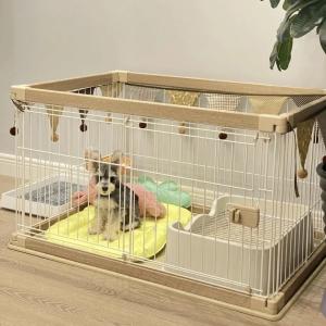 ペットフェンス 犬 ペットサークル 鉄製 ドッ...の詳細画像1