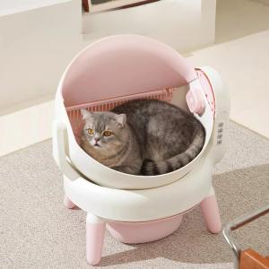 隠せる猫用トイレ プラスチック製オープンエンド...の詳細画像1