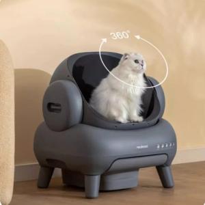 猫トイレ 大型 プラスチック 猫用 ハーフカバ...の詳細画像2
