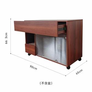 猫トイレ 大型 プラスチック 猫用 フルカバー 木目調 砂 飛び散り防止 目隠し カラー ネコトイレ チェリーウッド