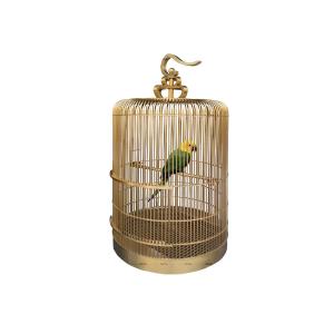 オカメインコ用品 鳥かご オウム カナリア ラブバード フィーダー 105cm138CM / Titanium Gold