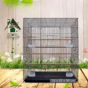 鳥かご 大型 金属 ハンモック インコ オウム オカメインコ ヒワ 据え置き バードケージ 室内 お手入れ 76×45×90cm