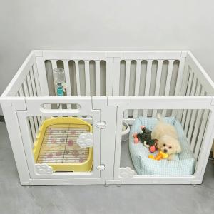 犬 サークル ペットフェンス プラスチック 折...の詳細画像1