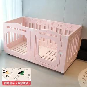 犬 サークル ペットフェンス プラスチック 折りたたみ 格子 室内 大型 犬用 間仕切り 脱走防止 屋外 132×71cm