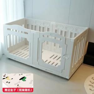 犬 サークル ペットフェンス プラスチック 折りたたみ 格子 室内 大型 犬用 間仕切り 脱走防止 屋外 132×71cm