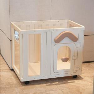 犬 サークル ペットフェンス プラスチック 折...の詳細画像1
