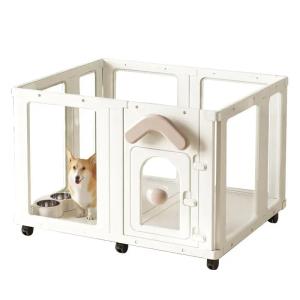 犬 サークル ペットフェンス プラスチック 折...の詳細画像3