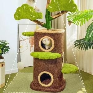 猫 キャットタワー 据え置き 大型 多層 爪と...の詳細画像2