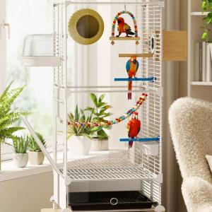 鳥かご ステンレス アクリル オカメインコ ハ...の詳細画像1