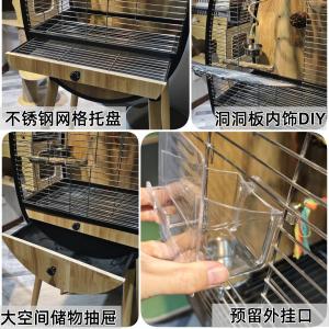 鳥かご ステンレス アクリル スタンド カナリ...の詳細画像3