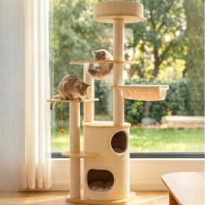 猫 キャットタワー 多層 大型 据え置き 爪と...の詳細画像4
