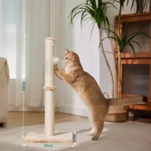 キャットタワー 麻 ジュート 大型 はしご 棚 爪とぎポール 猫 据え置き 室内 多頭飼い モダン 見晴らし台 猫タワー タイプ6