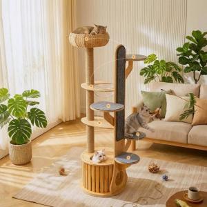 キャットタワー 麻 ジュート 大型 多層 クラ...の詳細画像4