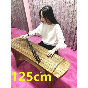 ミニ古筝 21弦 ポータブル 指のトレーニング用 子供向け 大人向け パウロニア材 音楽練習楽器 125 cm