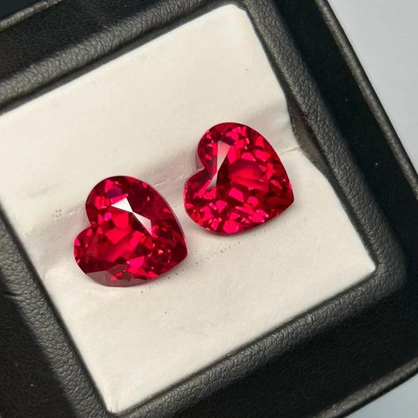 ルビー・サファイア丸玉 5-12mm ピジョンブラッドレッド Red Ruby / 9x9mm 3....