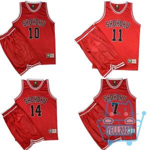 スラムダンク ユニフォーム赤色 背番号10湘北 桜木