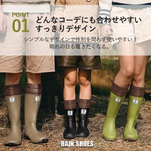レインブーツ レインシューズ 長靴 滑り止め ...の詳細画像4