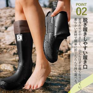 レインブーツ レインシューズ 長靴 滑り止め ...の詳細画像5