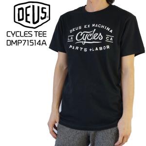 DEUS EX MACHINA(デウス エクス マキナ) CYCLES TEE DMP71514A 2017SS 半袖 Tシャツ （単品購入に限りメール便発送）【deu32】｜yellow