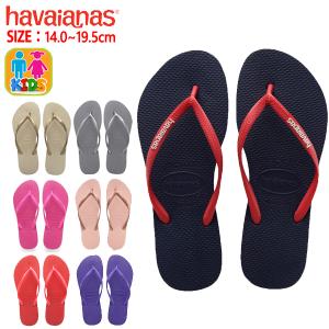 ハワイアナス havaianas サンダル キッズ スリム ビーチサンダル こども 子ども 子供用 男の子 女の子 ^KIDS SLIM【hav54】^[郵3]｜Yellow(ノースフェイス・ハンターセール中)