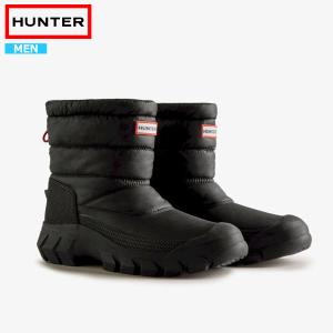 ハンター スノーブーツ メンズ 長靴 雨 雪 靴 冬 あったか イントレピッドショートスノーブーツ HUNTER MENS INTREPID SHORT SNOW BOOT ^MFS9135WWU【hnt021】^｜yellow