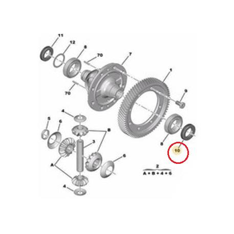 【専用】【Febi bilstein】 デフサイドシール左 [CITROEN,シトロエン / 160...