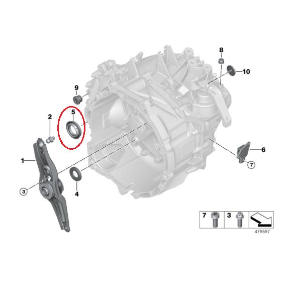 【お取り寄せ品】【純正】 フロントデフサイドオイルシール [MINI,F56 / 231186511...