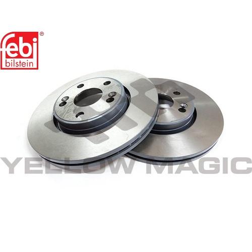 【febi bilstein】 フロントコーテッドブレーキディスクセット [RENAULT,ルノー,...