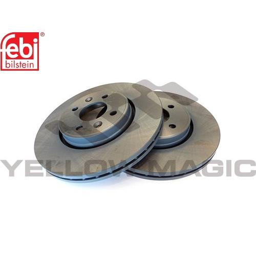 【febi bilstein】 フロントコーテッドブレーキディスクセット [RENAULT,ルノー,...