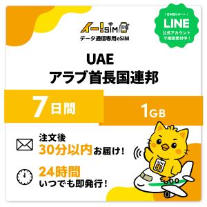 UAE eSIM SIM SIMカード 7日間 ...の商品画像