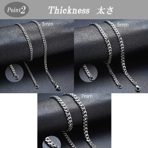 ネックレス チェーン メンズ レディース ステ...の詳細画像4