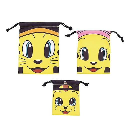 阪神タイガースグッズ トリオ巾着 ３点セット トラッキー ラッキー キー太 球団承認