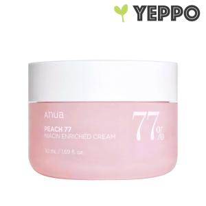 【アヌア】桃 77％ ナイアシン リッチモイスチャー クリーム 50ml ANUA 韓国コスメ 保湿 弾力｜yeppo