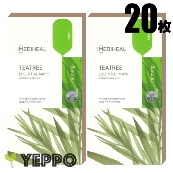 【20枚】ティーツリー メディヒール パック  Mediheal Teatree 皮脂の多いお肌に ...