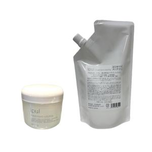 2個セット 千代田化学 デラクシオ イプル 100g + リフィル 300g　詰め替え用 洗い流さないトリートメント ヘアケア アウトバス スタイリング