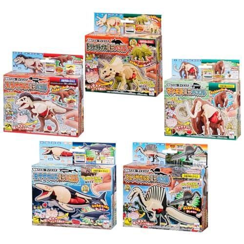 メガハウス 解体パズル サイエンスシリーズ 5点セット / ティラノサウルス復元パズル マンモス復元...