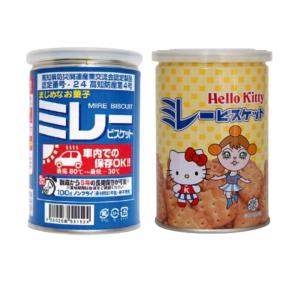 2個セット ／ 野村煎豆加工店 車載用 ミレービスケット 100g 保存缶