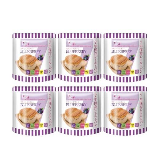 [6袋] The Next Dekade 7年保存 レトルトパン [ブルーベリー] 非常食 保存食 ...