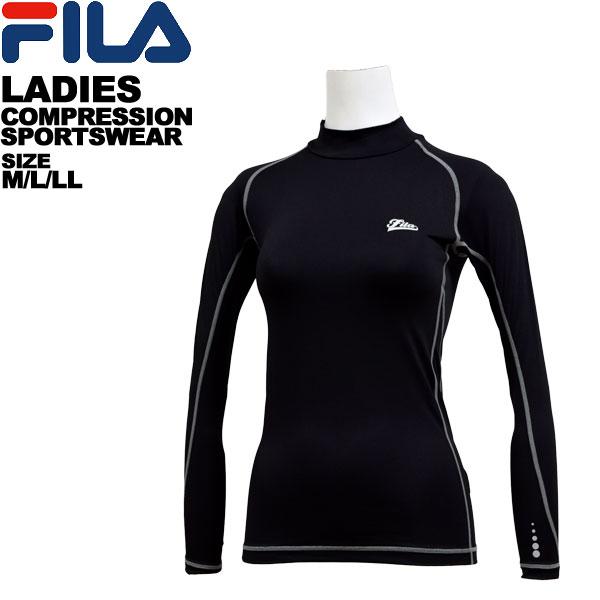 フィラ fila レディース ハイネック コンプレッションウェア 445-406-K
