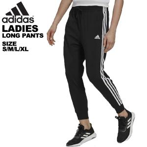 アディダス adidas レディース 長ズボン スウェット エッセンシャルズ 3ストライプス 7/8 パンツ ISA96｜yf-ing