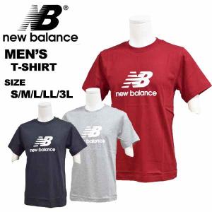 ニューバランス new balance メンズ 半袖Tシャツ Stacked Logo ショートスリーブTシャツ MT41502｜yf-ing
